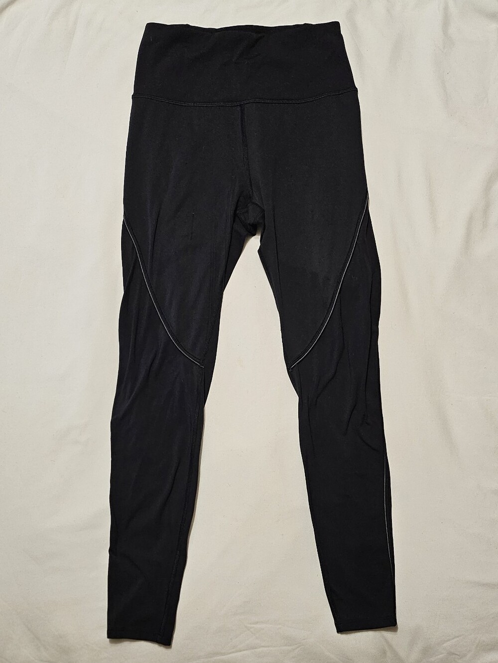 Athleta Cold Front Hybrid Run Tight Black High Waist Reflective Piping Leggings - Picture 6 of 12